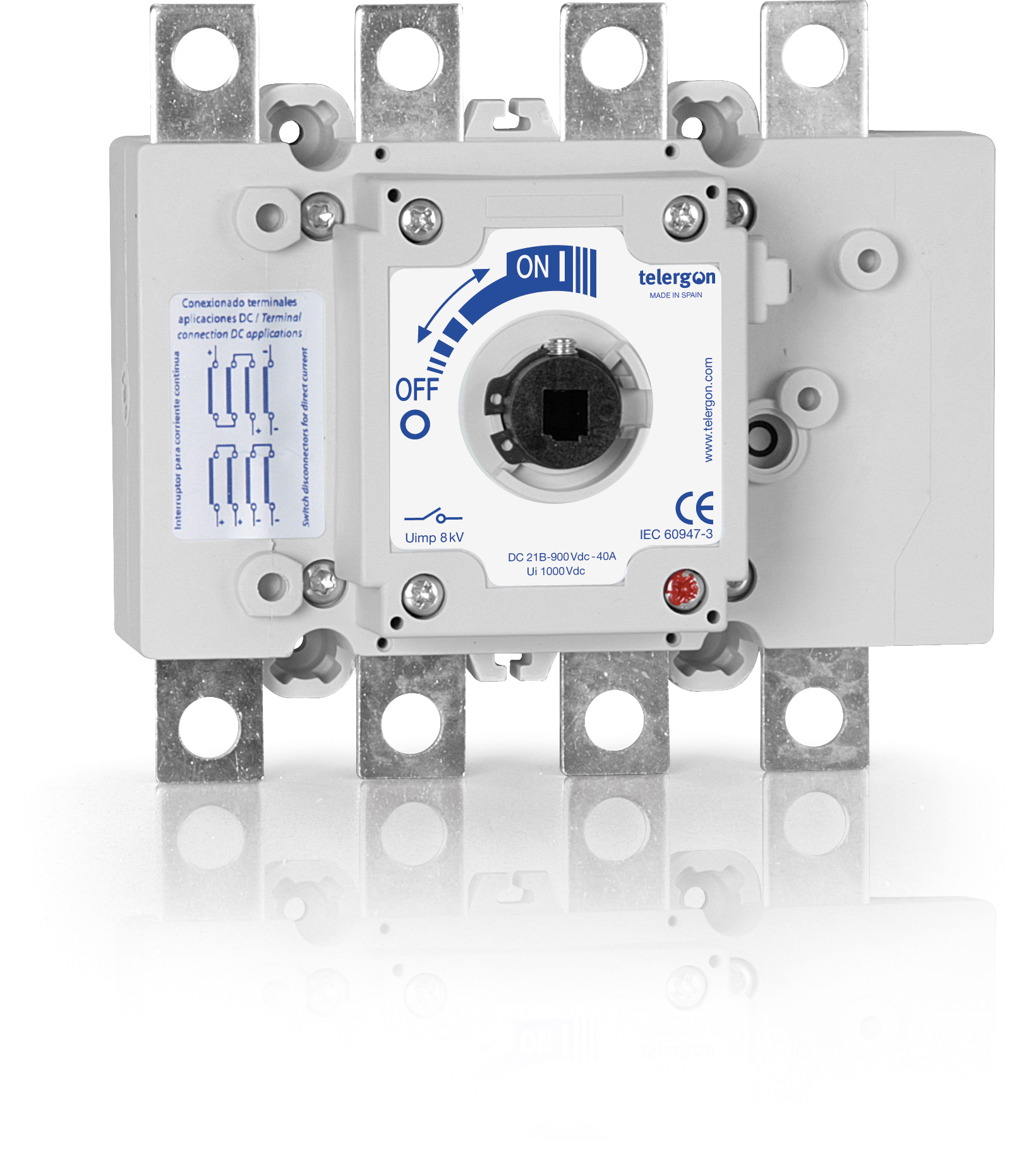 S5 DC Kalibre 0 4P (40A) 900Vdc